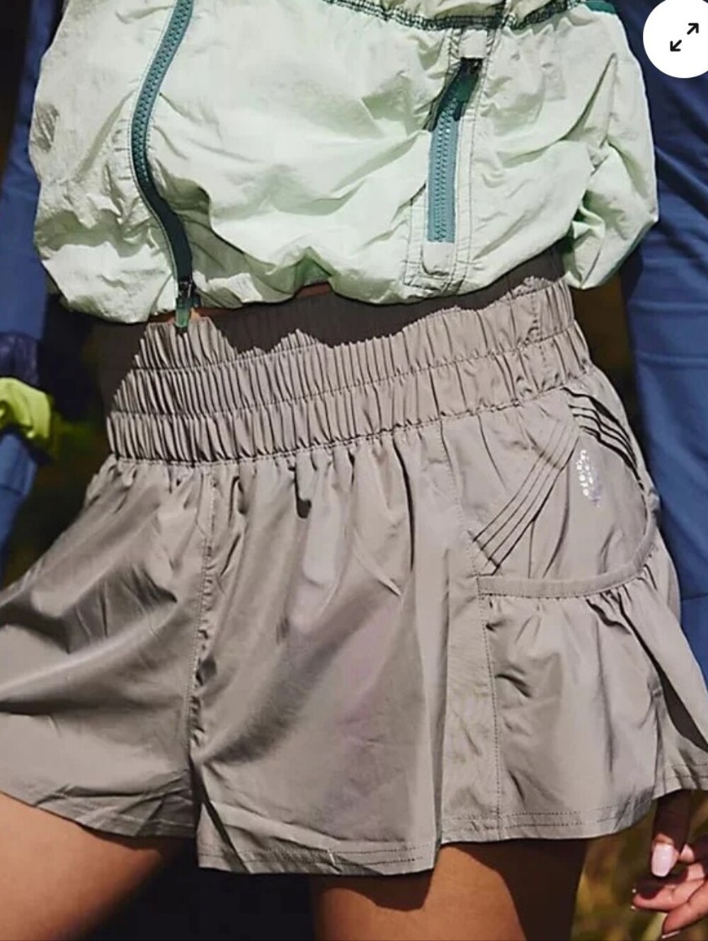FP Movement Get your Flirt on Shorts in Sage Stone